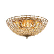 Load image into Gallery viewer, Farmhouze Light-Vintage Distressed Bronze Round Crystal Cage Flush Mount Light-Ceiling Light-Bronze-
