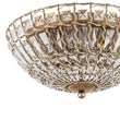 Load image into Gallery viewer, Farmhouze Light-Vintage Distressed Bronze Round Crystal Cage Flush Mount Light-Ceiling Light-Bronze-
