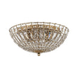 Load image into Gallery viewer, Farmhouze Light-Vintage Distressed Bronze Round Crystal Cage Flush Mount Light-Ceiling Light-Bronze-
