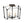 Load image into Gallery viewer, Farmhouze Light - Vintage Elegant 4 - Light Candle Style Square Cage Semi Flush - Ceiling Light - Black - 
