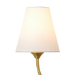 Load image into Gallery viewer, Farmhouze Light-Vintage Fabric Shade Brass 2-Light Linen Vanity Wall Sconce-Wall Sconce-2 Packs-

