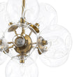 Load image into Gallery viewer, Farmhouze Light-Vintage Glam 10-Light Amber Glass Globe Bubble Chandelier-Chandelier-Clear Glass-
