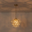 Load image into Gallery viewer, Farmhouze Light-Vintage Glam 3-Light Round Tiered Cluster Crystal Chandelier-Chandelier-Brass-
