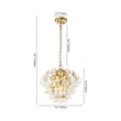 Load image into Gallery viewer, Farmhouze Light-Vintage Glam 3-Light Round Tiered Cluster Crystal Chandelier-Chandelier-Brass-
