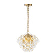 Load image into Gallery viewer, Farmhouze Light-Vintage Glam 3-Light Round Tiered Cluster Crystal Chandelier-Chandelier-Brass-
