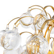 Load image into Gallery viewer, Farmhouze Light-Vintage Glam 3-Light Round Tiered Cluster Crystal Chandelier-Chandelier-Brass-
