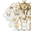 Load image into Gallery viewer, Farmhouze Light-Vintage Glam 3-Light Round Tiered Cluster Crystal Chandelier-Chandelier-Brass-

