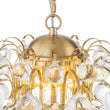 Load image into Gallery viewer, Farmhouze Light-Vintage Glam 3-Light Round Tiered Cluster Crystal Chandelier-Chandelier-Brass-
