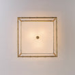 Load image into Gallery viewer, Farmhouze Light-Vintage Gold Bamboo Frame Fabric Square Semi-Flush Ceiling Light-Ceiling Light-16 in-
