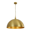 Load image into Gallery viewer, Farmhouze Light - Vintage Gold Oversized Metal Dome Kitchen Pendant Light - Pendant - 15 in - 
