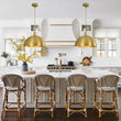 Load image into Gallery viewer, Farmhouze Light - Vintage Gold Oversized Metal Dome Kitchen Pendant Light - Pendant - 23 in - 
