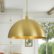 Load image into Gallery viewer, Farmhouze Light - Vintage Gold Oversized Metal Dome Kitchen Pendant Light - Pendant - 23 in - 
