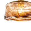 Load image into Gallery viewer, Farmhouze Light-Vintage Hand-Blown Molten Amber Glass Shade Ceiling Light-Ceiling Light-Saucer - 2 Packs-
