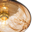 Load image into Gallery viewer, Farmhouze Light-Vintage Hand-Blown Molten Amber Glass Shade Ceiling Light-Ceiling Light-Saucer - 2 Packs-
