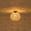 Load image into Gallery viewer, Farmhouze Light-Vintage Luxe 1-Light Faceted Crystal Sphere Cage Semi Flush-Ceiling Light-Radial Sphere-

