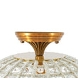 Load image into Gallery viewer, Farmhouze Light-Vintage Luxe 1-Light Faceted Crystal Sphere Cage Semi Flush-Ceiling Light-Radial Sphere-
