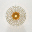 Load image into Gallery viewer, Farmhouze Light-Vintage Luxe 1-Light Faceted Crystal Sphere Cage Semi Flush-Ceiling Light-Radial Sphere-
