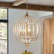 Load image into Gallery viewer, Farmhouze Light-Vintage Luxe Antique Bronze Crystal Globe Lantern Chandelier-Chandelier-22 in-
