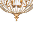 Load image into Gallery viewer, Farmhouze Light-Vintage Luxe Antique Bronze Crystal Globe Lantern Chandelier-Chandelier-22 in-
