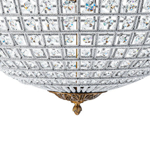 Farmhouze Light - Vintage Luxe Brass Crystal Orb Chandelier - Chandelier - 1 - Light - 