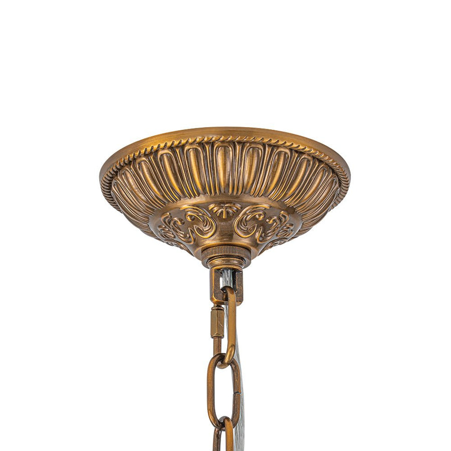 Farmhouze Light - Vintage Luxe Brass Crystal Orb Chandelier - Chandelier - 1 - Light - 