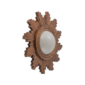 Farmhouze Light - Vintage Luxe Sunburst Flush Mount Light Wall Decoration - Ceiling Light - Whitewashed - 