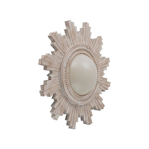 Farmhouze Light - Vintage Luxe Sunburst Flush Mount Light Wall Decoration - Ceiling Light - Whitewashed - 
