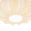 Load image into Gallery viewer, Farmhouze Light-Vintage Round Pleated Cage White Silk Ceiling Light-Ceiling Light-19.7 in-
