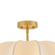 Load image into Gallery viewer, Farmhouze Light-Vintage Round Pleated Cage White Silk Ceiling Light-Ceiling Light-19.7 in-
