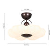 Load image into Gallery viewer, Farmhouze Light-Vintage White Flower Dimmable LED Ceiling Light-Ceiling Light-19.7 in-
