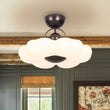 Load image into Gallery viewer, Farmhouze Light-Vintage White Flower Dimmable LED Ceiling Light-Ceiling Light-19.7 in-
