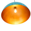 Load image into Gallery viewer, Farmhouze Light - Vitange Luxe Turquoise Patina Iron Oversized Dome Pendant - Chandelier - 23.6 in - 
