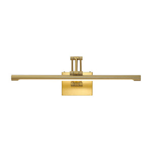 Farmhouze Light - Walnut Grain Dimmable LED Linear Adjustable Vanity Wall Sconce - Wall Sconce - Brass - 1 Pack - 