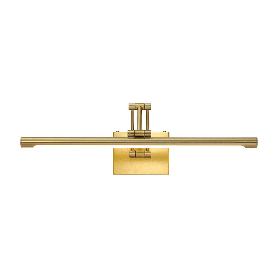 Farmhouze Light - Walnut Grain Dimmable LED Linear Adjustable Vanity Wall Sconce - Wall Sconce - Brass - 1 Pack - 