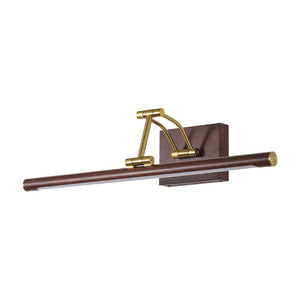 Farmhouze Light - Walnut Grain Dimmable LED Linear Adjustable Vanity Wall Sconce - Wall Sconce - Walnut - 1 Pack - 
