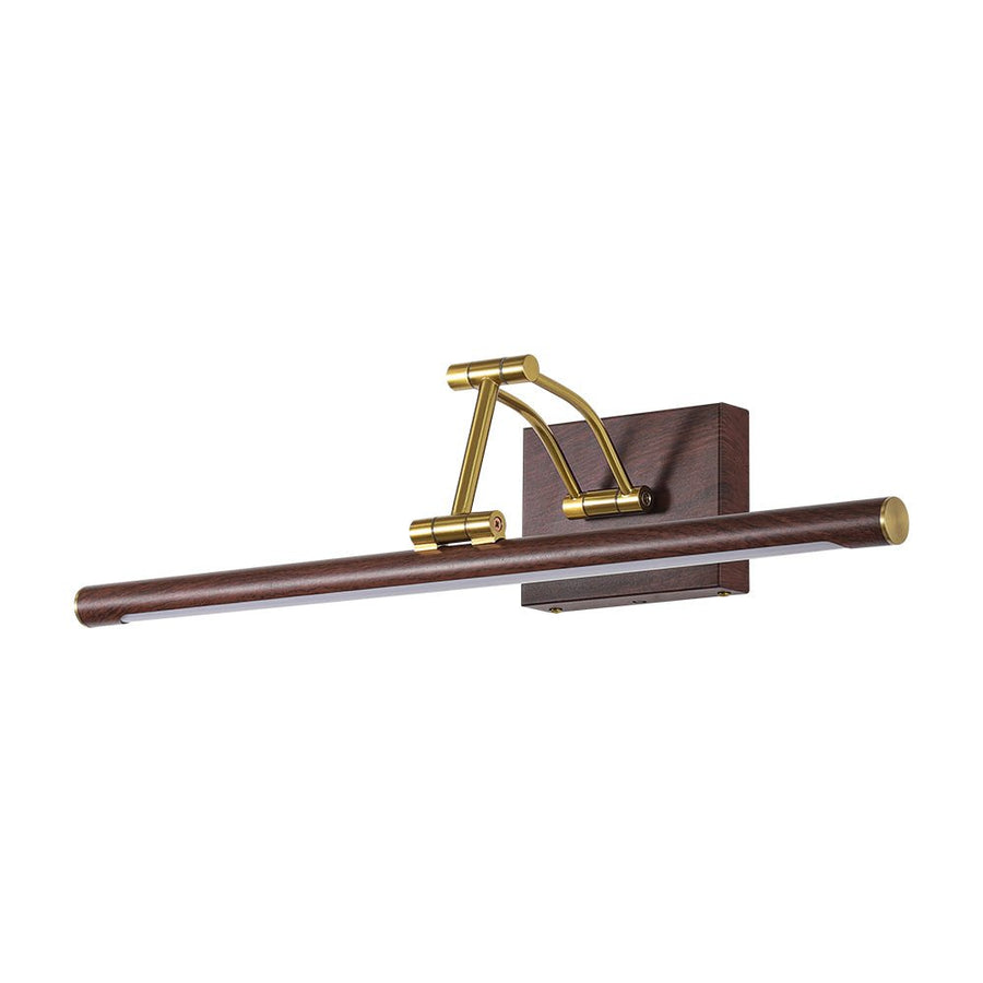 Farmhouze Light - Walnut Grain Dimmable LED Linear Adjustable Vanity Wall Sconce - Wall Sconce - Walnut - 1 Pack - 
