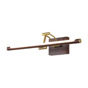 Farmhouze Light - Walnut Grain Dimmable LED Linear Adjustable Vanity Wall Sconce - Wall Sconce - Walnut - 2 Pack - 