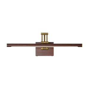 Farmhouze Light - Walnut Grain Dimmable LED Linear Adjustable Vanity Wall Sconce - Wall Sconce - Walnut - 2 Pack - 