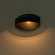 Load image into Gallery viewer, Farmhouze Light - Waterproof Single Metal Oval Outdoor Wall Sconce - Wall Sconce - Black - 
