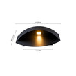 Load image into Gallery viewer, Farmhouze Light - Waterproof Single Metal Oval Outdoor Wall Sconce - Wall Sconce - Black - 

