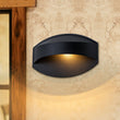 Load image into Gallery viewer, Farmhouze Light - Waterproof Single Metal Oval Outdoor Wall Sconce - Wall Sconce - Black - 
