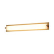 Load image into Gallery viewer, Farmhouze Light - White Glass Dimmable LED Brass Long Linear Vanity Wall Light - Wall Sconce - 26 in - 
