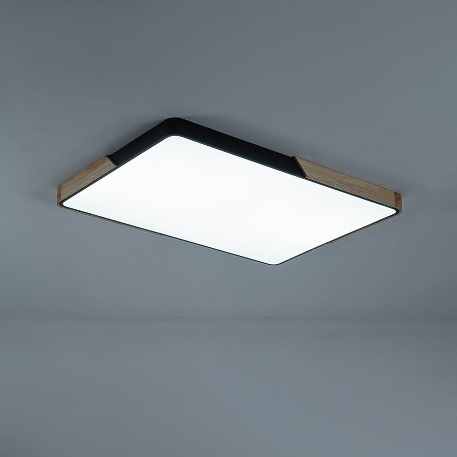 Farmhouze Light - Wood Rectangle LED Ceiling Light - Ceiling Light - Grey - 