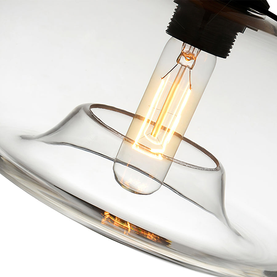 3-Light Elegant Glass Shade Pendant Light