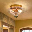 Load image into Gallery viewer, Farmhouse Glass Flush Mount Ceiling Light
