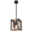 Load image into Gallery viewer, Farmhouse Wood Rectangle Lantern Pendant Light
