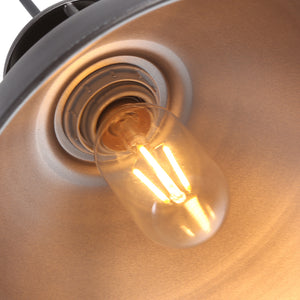 Industrial Retro Pot Lid Dome Pendant Light