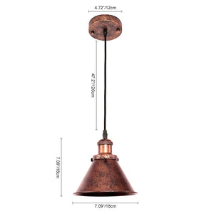 Industrial Vintage Antique Copper Pendant Light