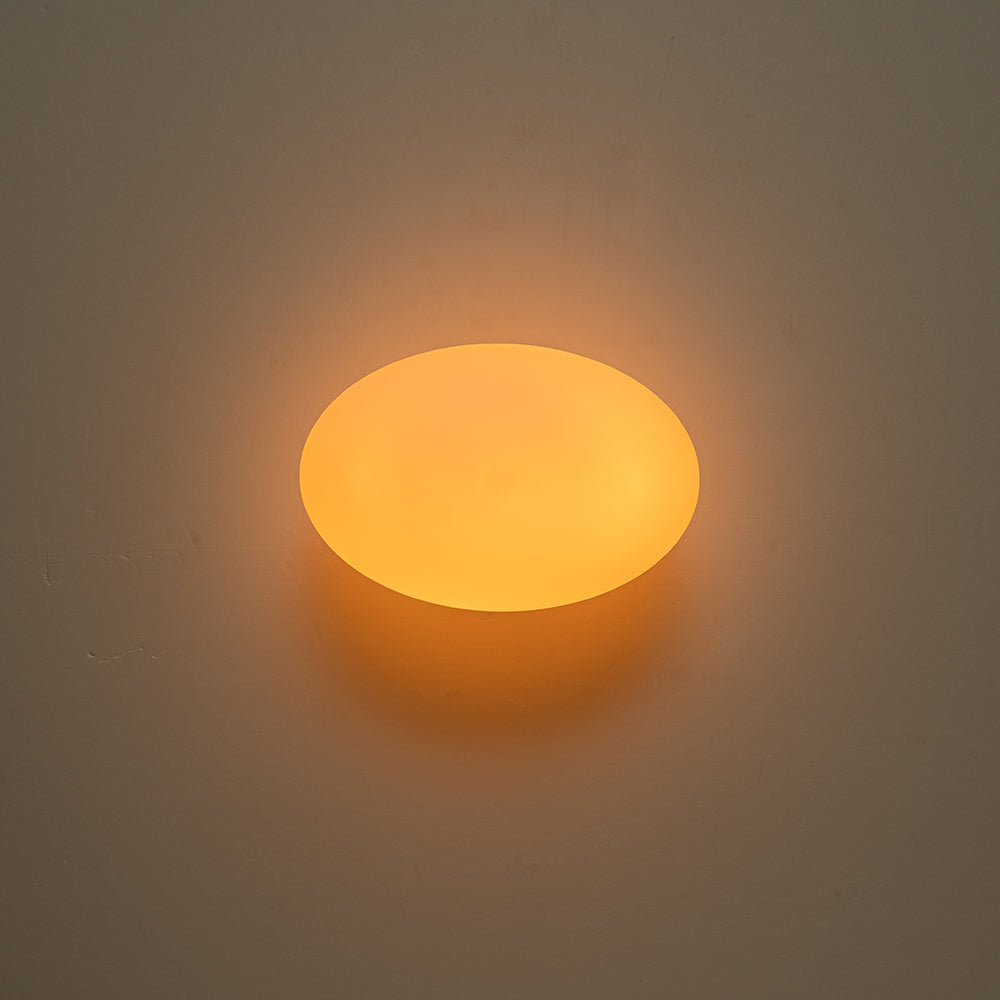 Farmhouze Light-1-Light Aged Brass Simple Oval Globe Wall Light-Wall Sconce-Aged Brass-