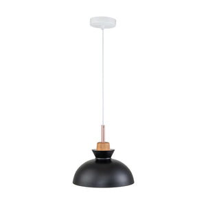 Farmhouze Light-1-Light Nordic Kitchen Metal Dome Pendant Light-Pendant-Black-1-Light